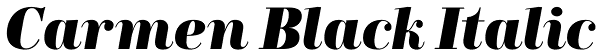 Carmen Black Italic Font