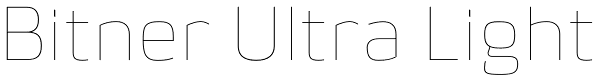 Bitner Ultra Light Font