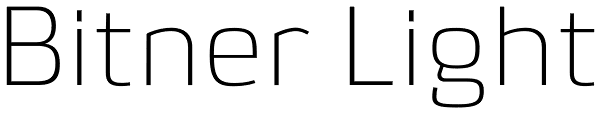 Bitner Light Font