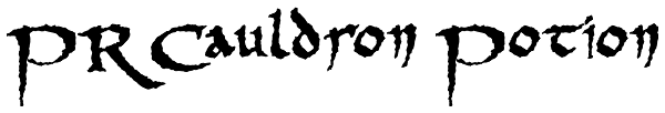 PR Cauldron Potion Font