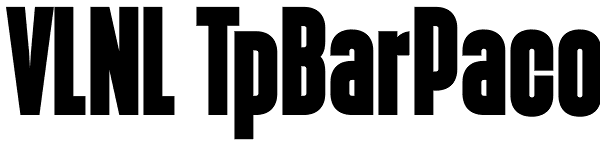 VLNL TpBarPaco Font