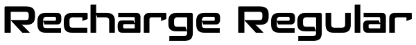 Recharge Regular Font