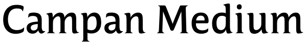 Campan Medium Font