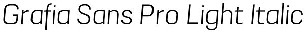 Grafia Sans 1 Pro Font