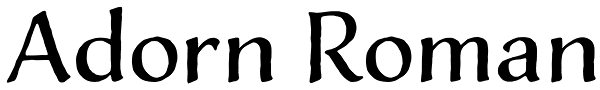 Adorn Roman Font