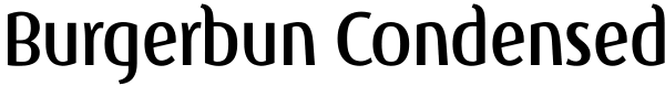 Burgerbun Condensed Font