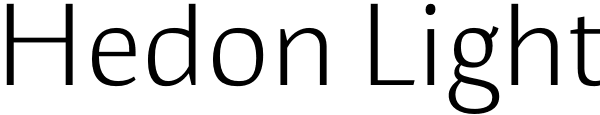 Hedon Light Font