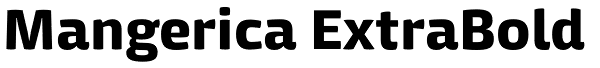 Mangerica ExtraBold Font