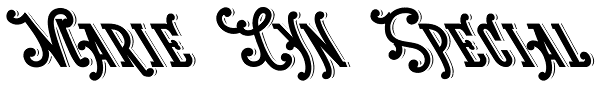 Marie Lyn Special Font