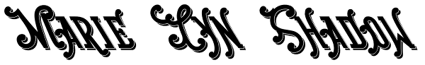 Marie Lyn Shadow Font