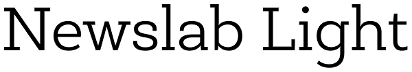 Newslab Light Font