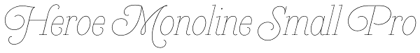 Heroe Monoline Small Pro Font