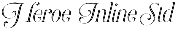 Heroe Inline Std Font