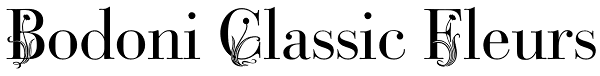 Bodoni Classic Fleurs Font