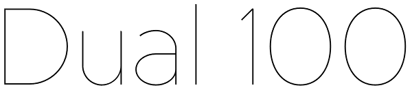 Dual 100 Font