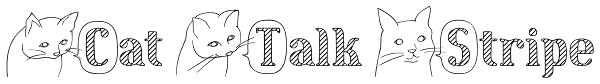 Cat Talk Stripe Font