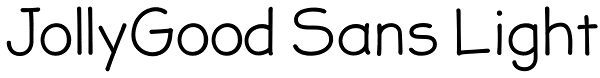 JollyGood Sans Light Font