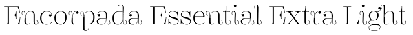 Encorpada Essential Extra Light Font