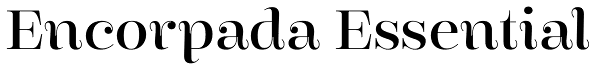 Encorpada Essential Font