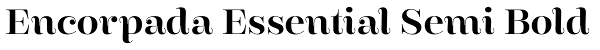 Encorpada Essential Semi Bold Font