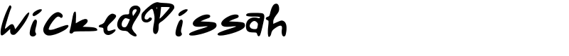 WickedPissah Font