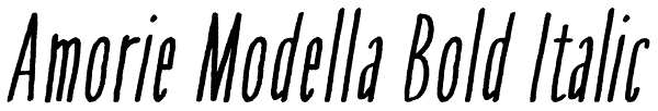 Amorie Modella Bold Italic Font