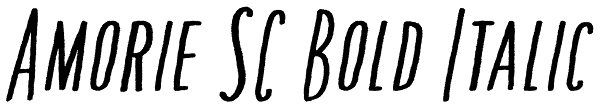 Amorie SC Bold Italic Font