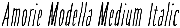 Amorie Modella Medium Italic Font