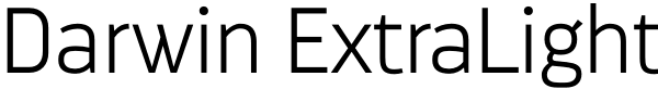 Darwin ExtraLight Font