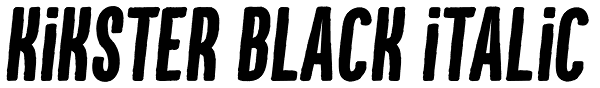 Kikster Black Italic Font