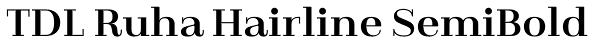 TDL Ruha Hairline SemiBold Font