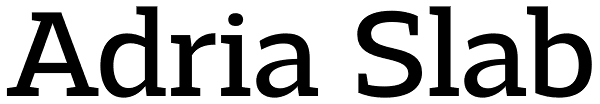 Adria Slab Font