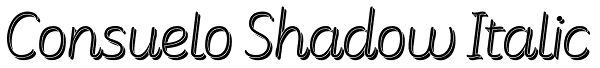 Consuelo Shadow Italic Font