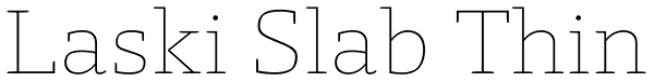Laski Slab Thin Font