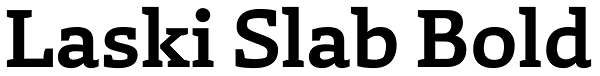 Laski Slab Bold Font