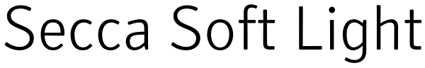 Secca Soft Light Font