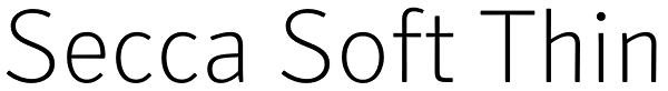 Secca Soft Thin Font