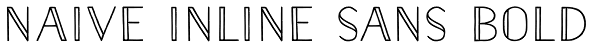 Naive Inline Sans Bold Font