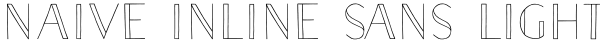 Naive Inline Sans Light Font