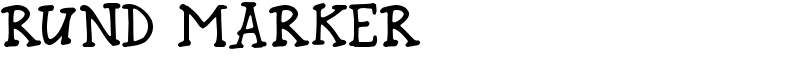 Rund Marker Font