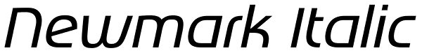 Newmark Italic Font