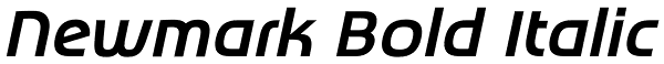 Newmark Bold Italic Font