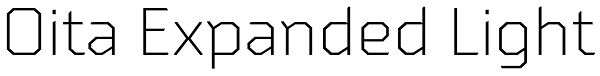 Oita Expanded Light Font