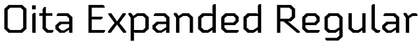 Oita Expanded Regular Font