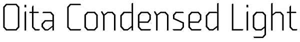 Oita Condensed Light Font