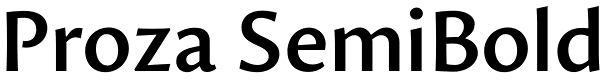 Proza SemiBold Font