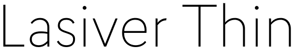 Lasiver Thin Font