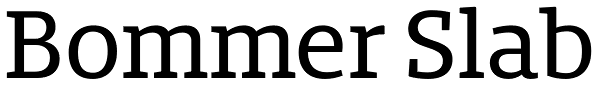 Bommer Slab Font