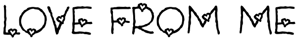 Love From Me Font