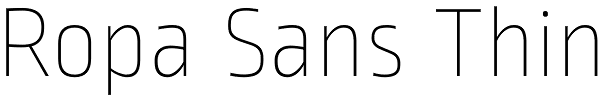 Ropa Sans Thin Font